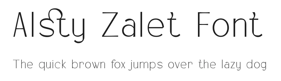 Alsty Zalet Font by Rismatype — Display Font