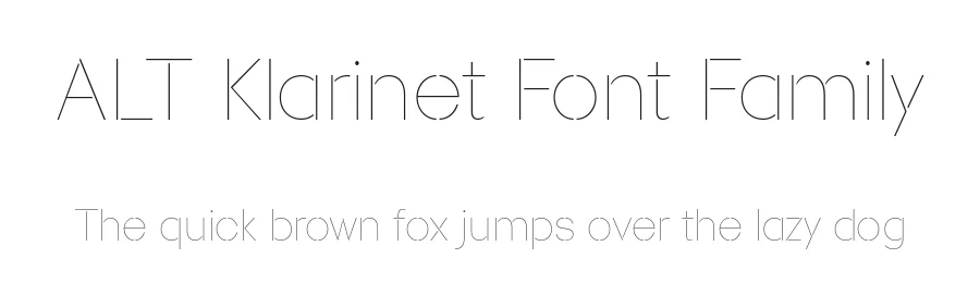 ALT Klarinet Font Family by Giulia Boggio โ Sans Serif Font