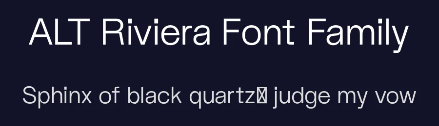 ALT Riviera Font Family by Giulia Boggio — Decorative Font — thumbnail 2