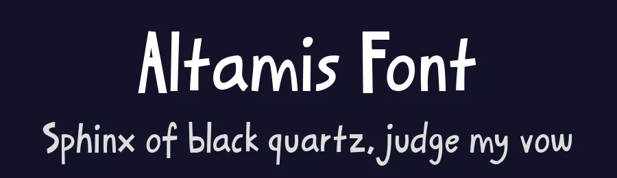 Altamis Font by Ketapel — Display Font — thumbnail 2