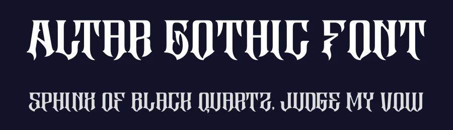 Altar Gothic Font by Nirmana Visual — Display Font — thumbnail 2