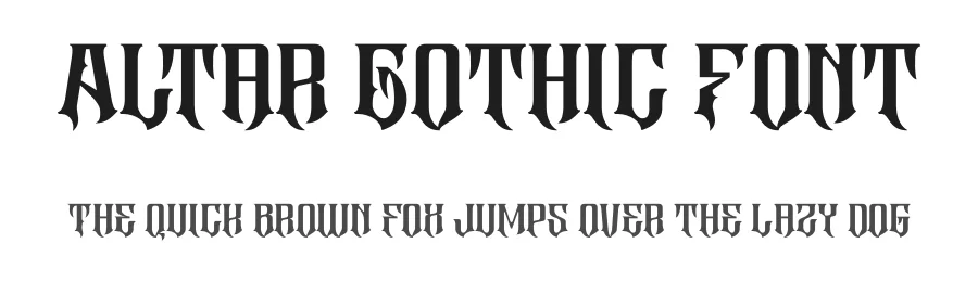 Altar Gothic Font by Nirmana Visual — Display Font