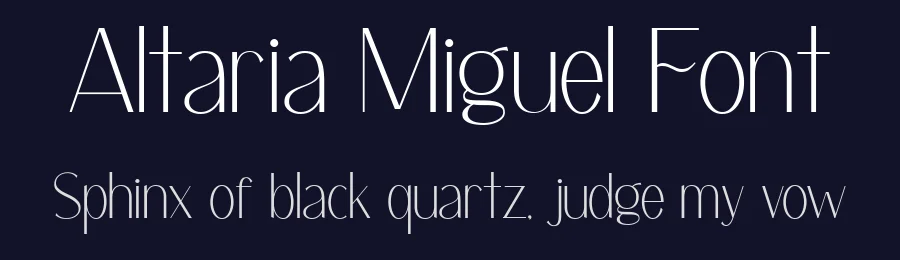 Altaria Miguel Font by Rillatype — Sans Serif Font — thumbnail 2