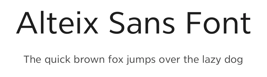 Alteix Sans Font by Pedro Teixeira — Sans Serif Font
