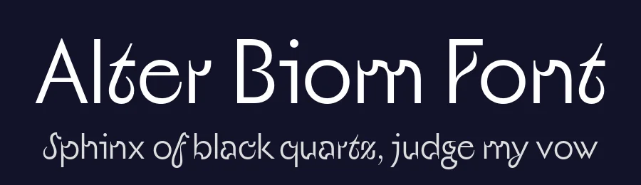 Alter Biom Font by Glen Jan — Sans Serif Font — thumbnail 2