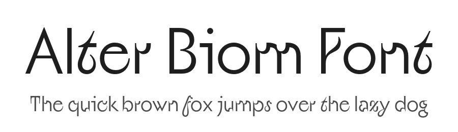 Alter Biom Font by Glen Jan β Sans Serif Font