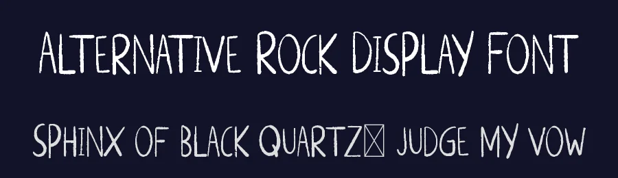 Alternative Rock Display Font by jetsmax — Decorative Font — thumbnail 2