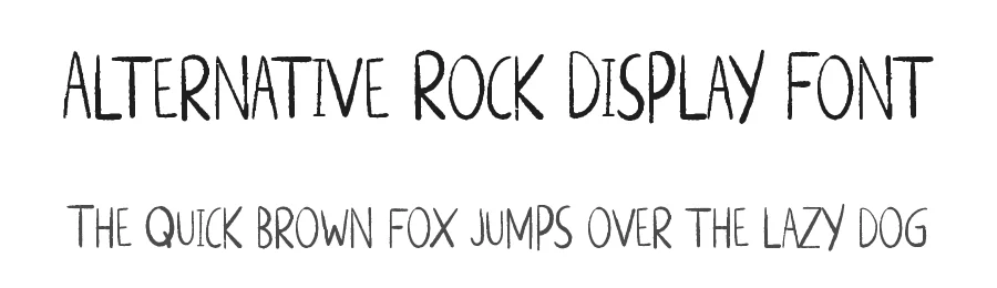 Alternative Rock Display Font by jetsmax — Decorative Font