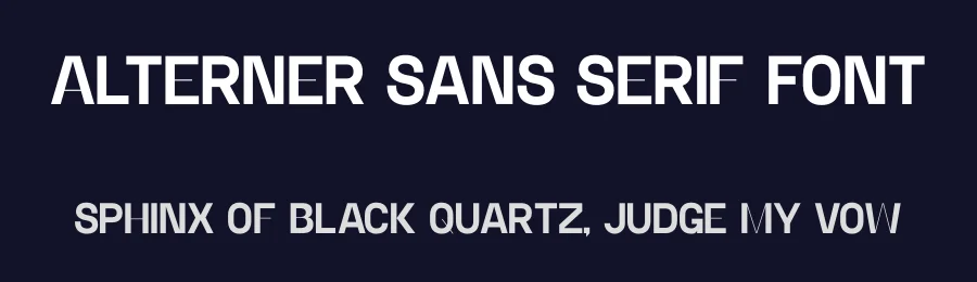 Alterner Sans Serif Font by Jack Thompson — Display Font — thumbnail 2