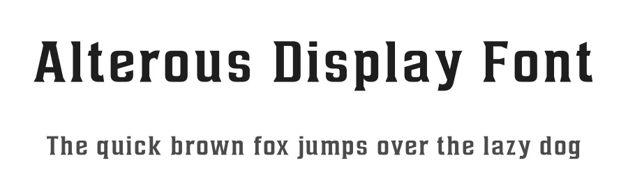 Alterous Display Font by SevenType — Display Font