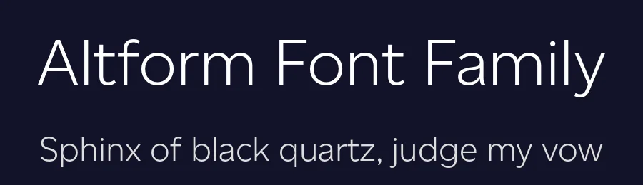 Altform Font Family by Mash Creative — Sans Serif Font — thumbnail 2