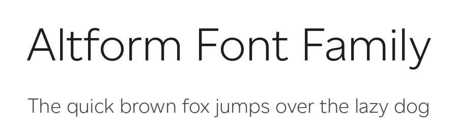 Altform Font Family by Mash Creative β Sans Serif Font