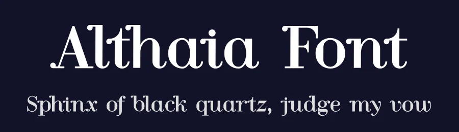 Althaia Font by albert_kalingga — Serif Font — thumbnail 2