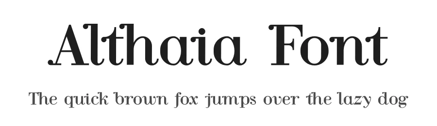 Althaia Font by albert_kalingga — Serif Font