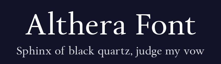 Althera Font by syauqistudio — Display Font — thumbnail 2