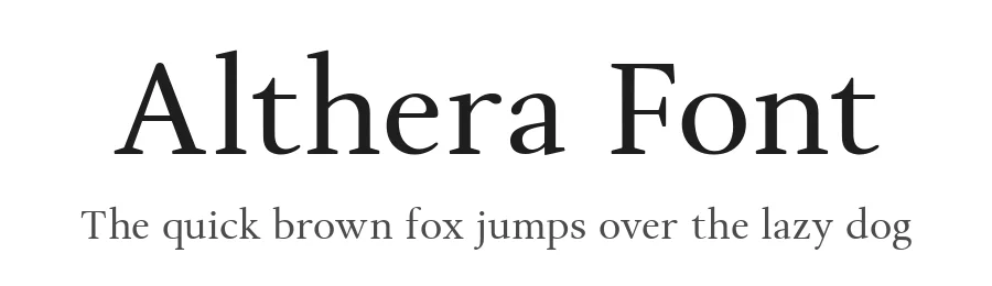 Althera Font by syauqistudio — Display Font