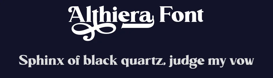 Althiera Font by ahweproject — Display Font — thumbnail 2
