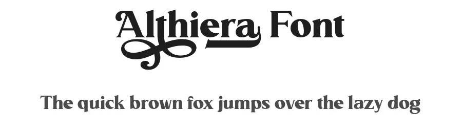 Althiera Font by ahweproject — Display Font
