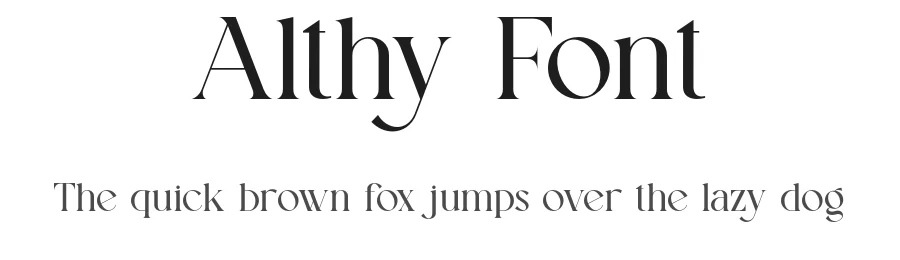 Althy Font by SlideShoot — Serif Font
