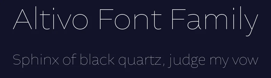 Altivo Font Family by Kostic — Sans Serif Font — thumbnail 2