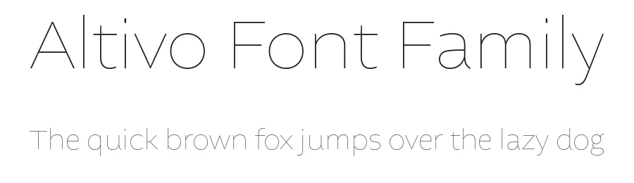 Altivo Font Family by Kostic — Sans Serif Font