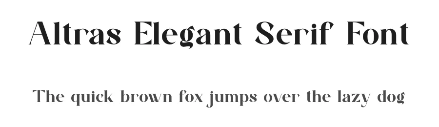 Altras Elegant Serif Font by ErmediaStudio — Serif Font