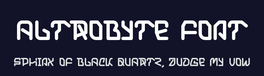 Altrobyte Font by Dmletter studio — Display Font — thumbnail 2