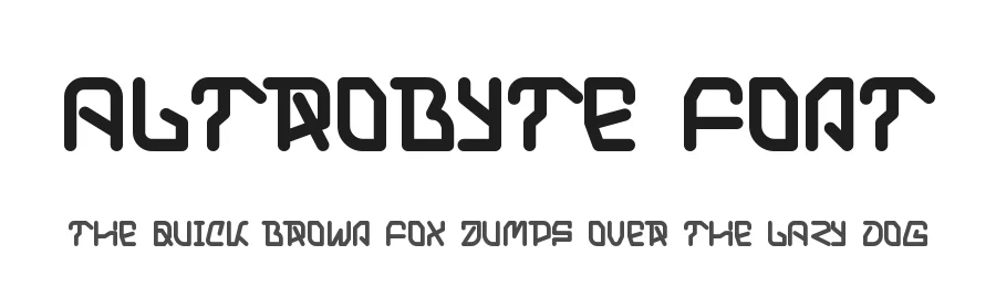 Altrobyte Font by Dmletter studio — Display Font
