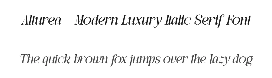 Alturea – Modern Luxury Italic Serif Font by FlawlessAndCo — Serif Font