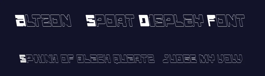 Altzon – Sport Display Font by FlawlessAndCo — Display Font — thumbnail 2