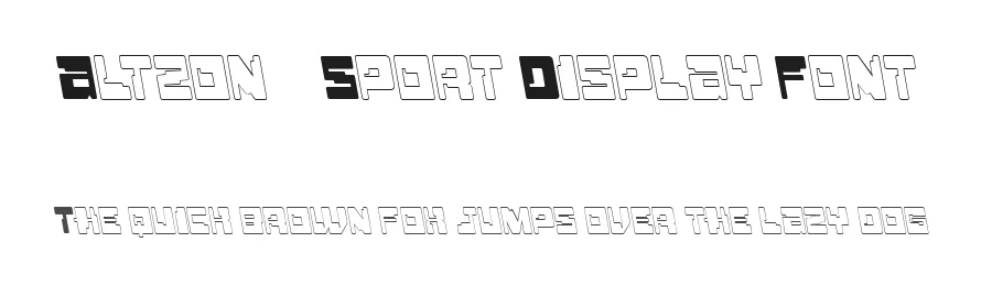 Altzon – Sport Display Font by FlawlessAndCo — Display Font