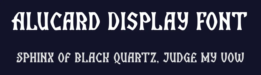 Alucard Display Font by Dantype — Display Font — thumbnail 2