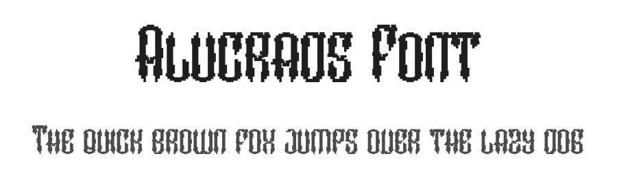 Alucrads Font by Dhabee — Display Font