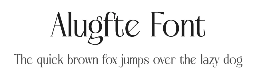 Alugfte Font by timelesstype.co — Serif Font