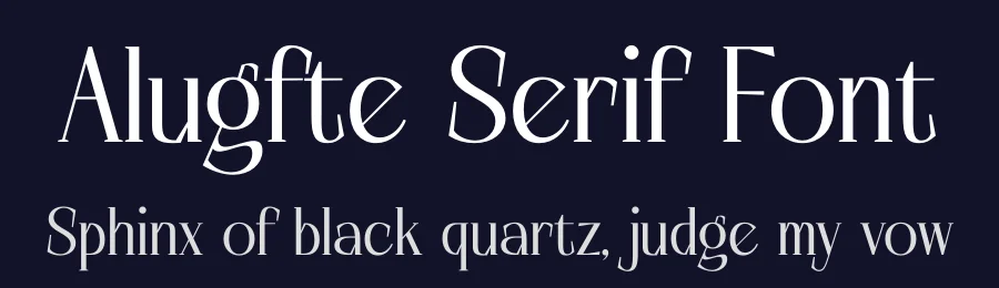 Alugfte Serif Font by timelesstype.co — Serif Font — thumbnail 2