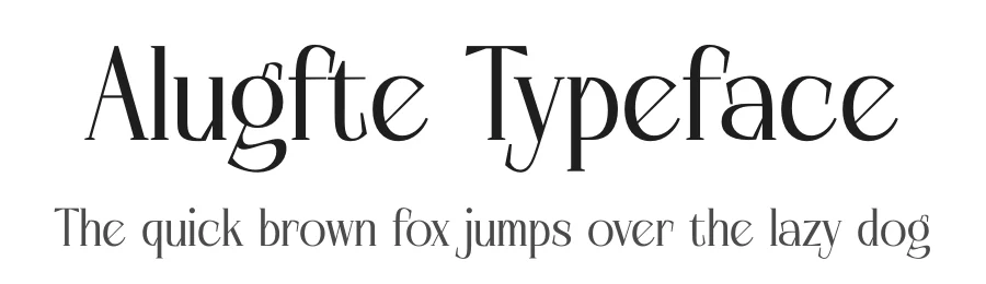 Alugfte Typeface by timelesstype.co — Display Font