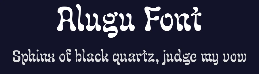 Alugu Font by YTY Digital TypeFoundry — Display Font — thumbnail 2