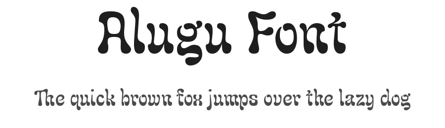 Alugu Font by YTY Digital TypeFoundry — Display Font