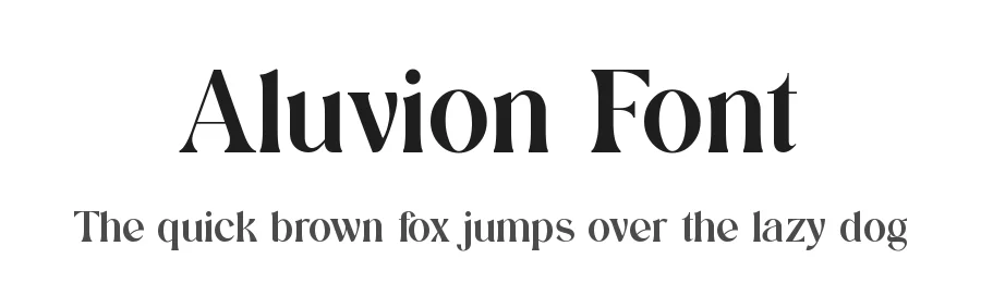 Aluvion Font by UICreative — Serif Font