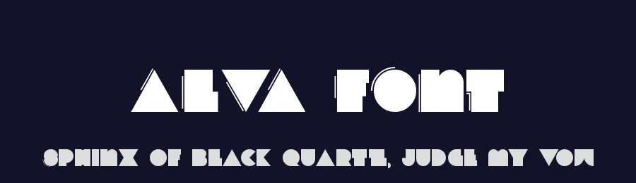 ALVA FONT by FGD — Display Font — thumbnail 2