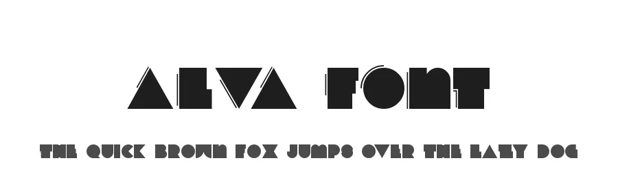 ALVA FONT by FGD — Display Font