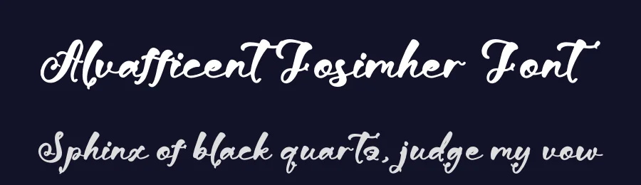 Alvafficent Fosimher Font by glorytype — Script Handwritten Font — thumbnail 2