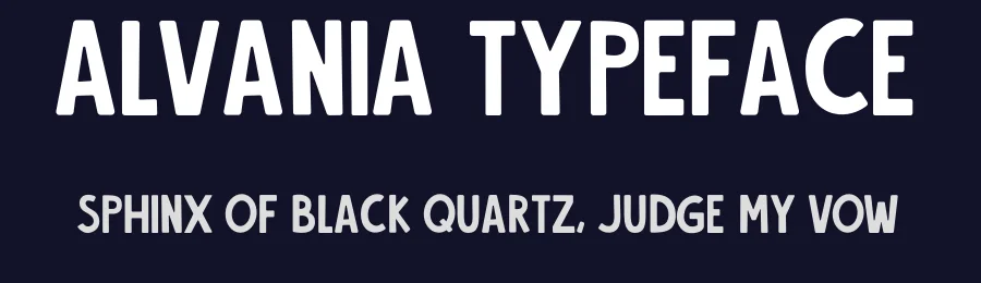 Alvania Typeface by Angélica Cardona — Sans Serif Font — thumbnail 2