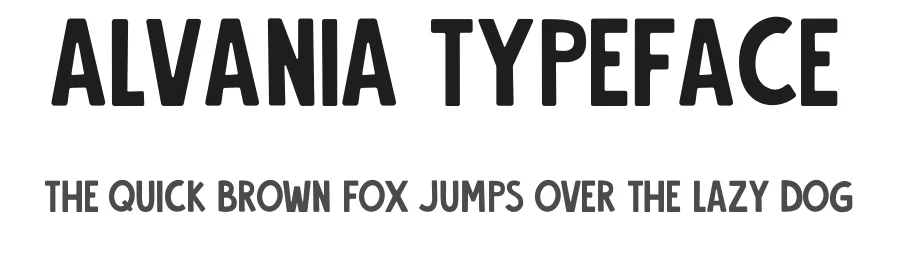 Alvania Typeface by Angélica Cardona — Sans Serif Font