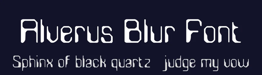Alverus Blur Font by craftsupplyco — Display Font — thumbnail 2
