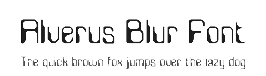Alverus Blur Font by craftsupplyco — Display Font
