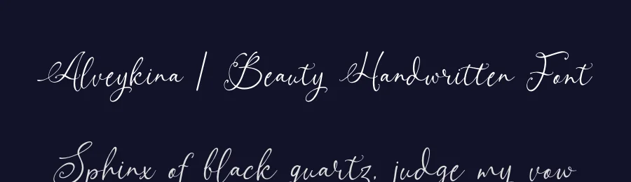 Alveykina | Beauty Handwritten Font by Gracetypestudio — Script Handwritten Font — thumbnail 2