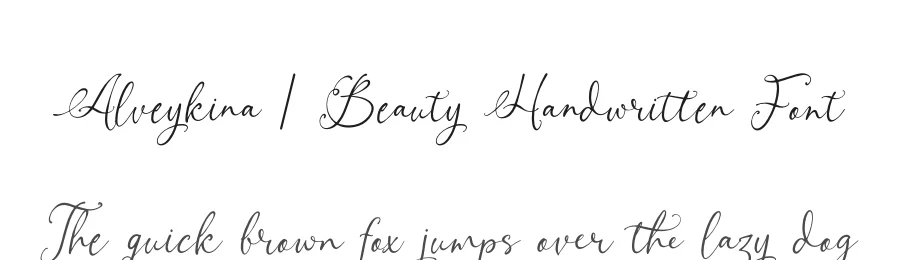Alveykina | Beauty Handwritten Font by Gracetypestudio — Script Handwritten Font