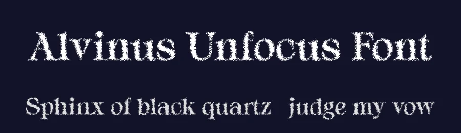 Alvinus Unfocus Font by craftsupplyco — Display Font — thumbnail 2