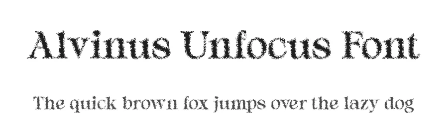 Alvinus Unfocus Font by craftsupplyco — Display Font